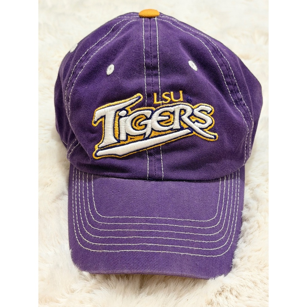 LSU Tigers Hat Captivating Headgear Purple Gold Embroidered Adjustable Cap